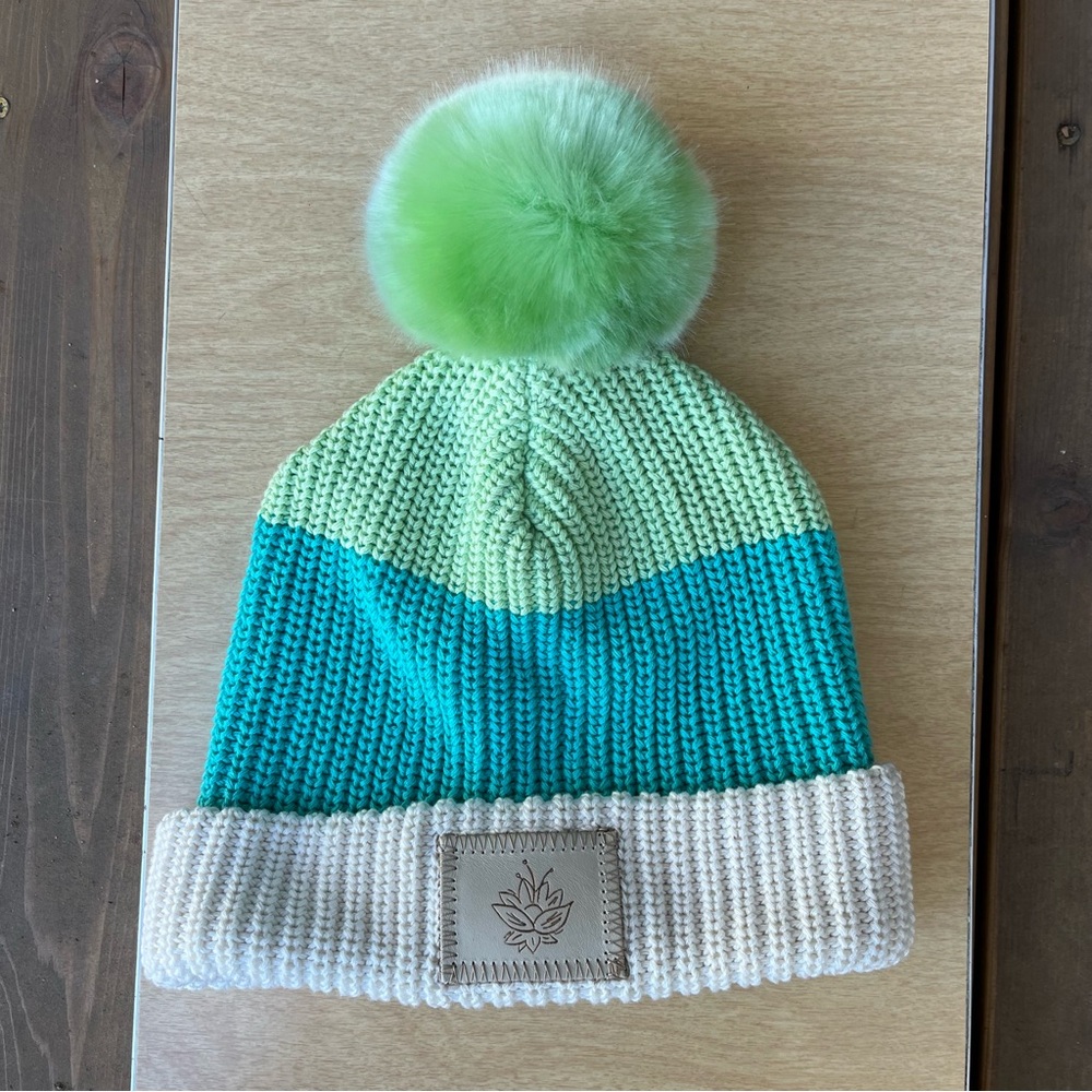 Disney X Love Your Melon Princess Tiana Pom Pom Beanie Knit Hat NWOT OS - Picture 7 of 12